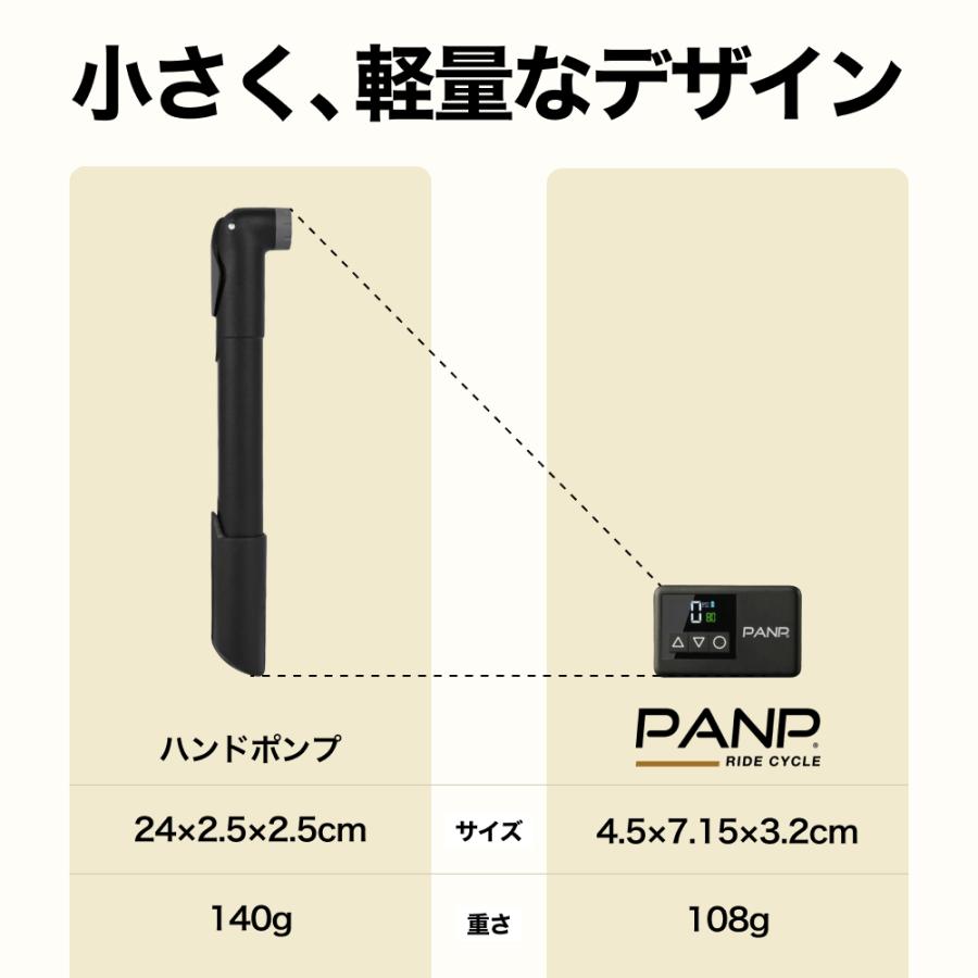 PANP 電動空気入れ 自転車 ロードバイク クロスバイク フランス式 英式
