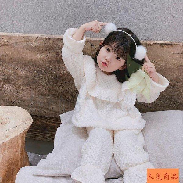 パジャマ 長袖 上下セット トップス パンツ キッズ 女の子 80-130cm もこもこ フリース フリル ピンク かわいい 秋冬 パジャマ 長袖 上下セット トップス パンツ キッズ 女の子 80-130cm もこもこ フリース フリル ピンク かわいい 秋冬