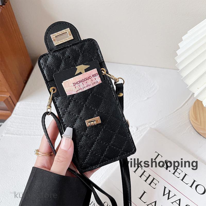 スマホショルダー ストラップ スマホケース iPhone14 ケース 財布 カード収納 肩掛け 編み上げ iphone13 アイフォンケース 韓国｜kuku-store｜14