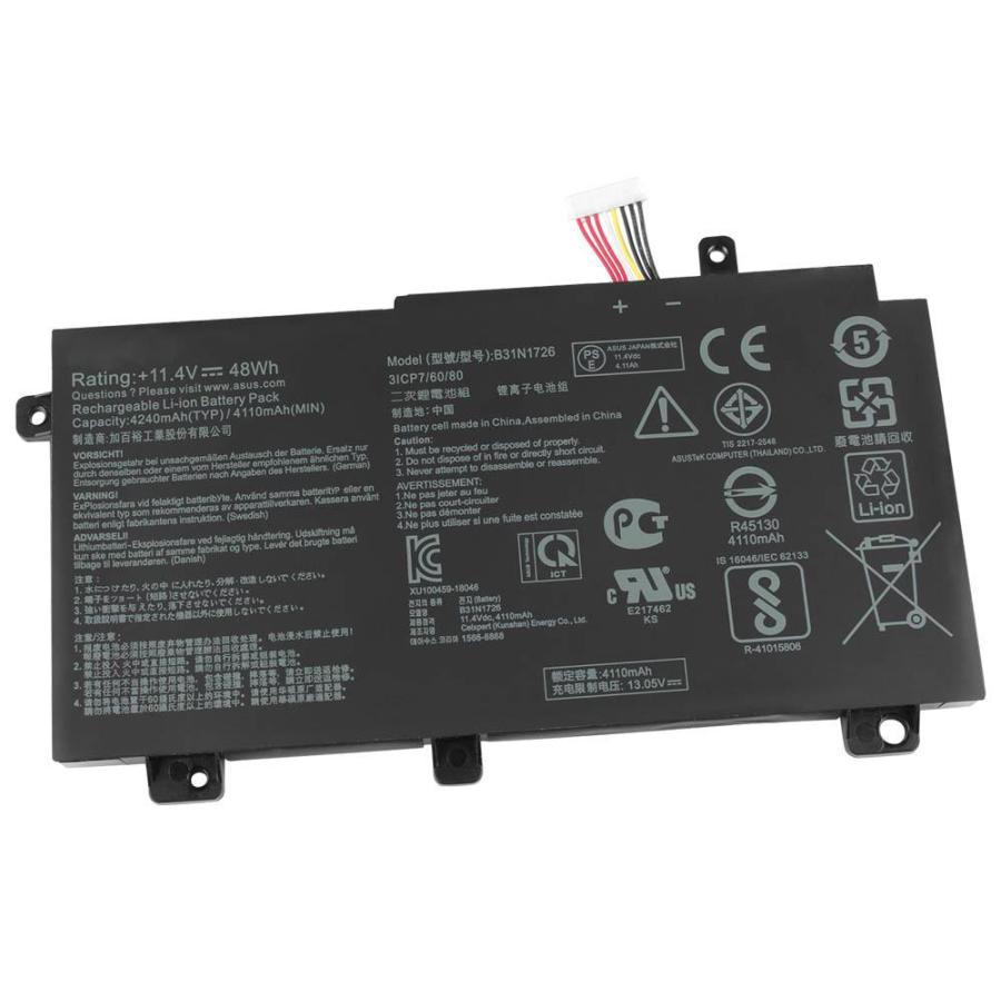 純正同等品 ASUS TUF Gaming ZX80G FX505GE FX705GMノートパソコン用バッテリー B31N1726  48wh/47wh（Yahoo!・イスリ青果）