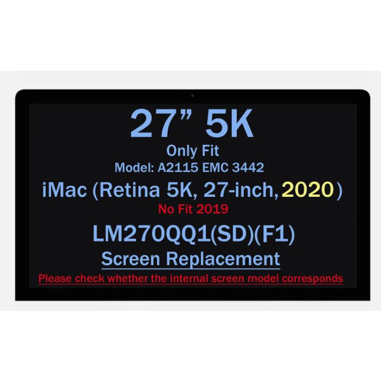 Schermo LCD IMac 27" A2115 EMC3194 (Early 2019) - Pannello LM270QQ1 SD E1 - Nuovo, Garanzia 5 Mesi
