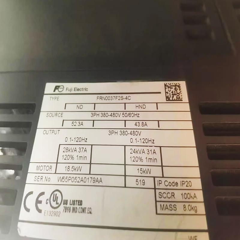 新品 FUJI 富士電機 FRN0037F2S-4C 18.5KW 380Vインバーター【不良保証