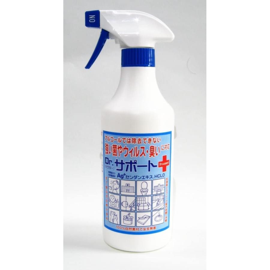 ノンアルコールの除菌液。空間除菌やアルコールで除去できない強い菌やウイルスに。高濃度安定型の次亜塩素酸水「ドクターサポートスプレー」 | 