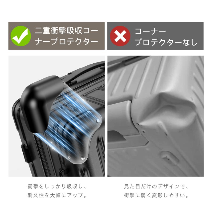 BARGOCH スーツケース 機内持込み キャリーケース 軽量 大型 静音 耐