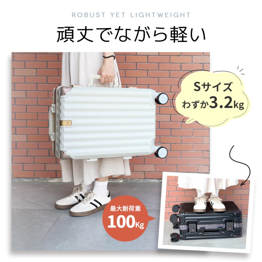 BARGOCH スーツケース キャリーケース 機内持ち込み 軽量 大型 アルミ