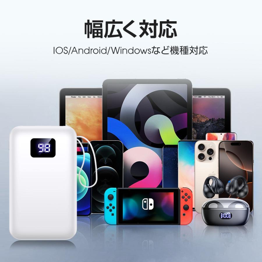 モバイルバッテリー 大容量 45800mAh 6台同時充電 急速充電 軽量 小型