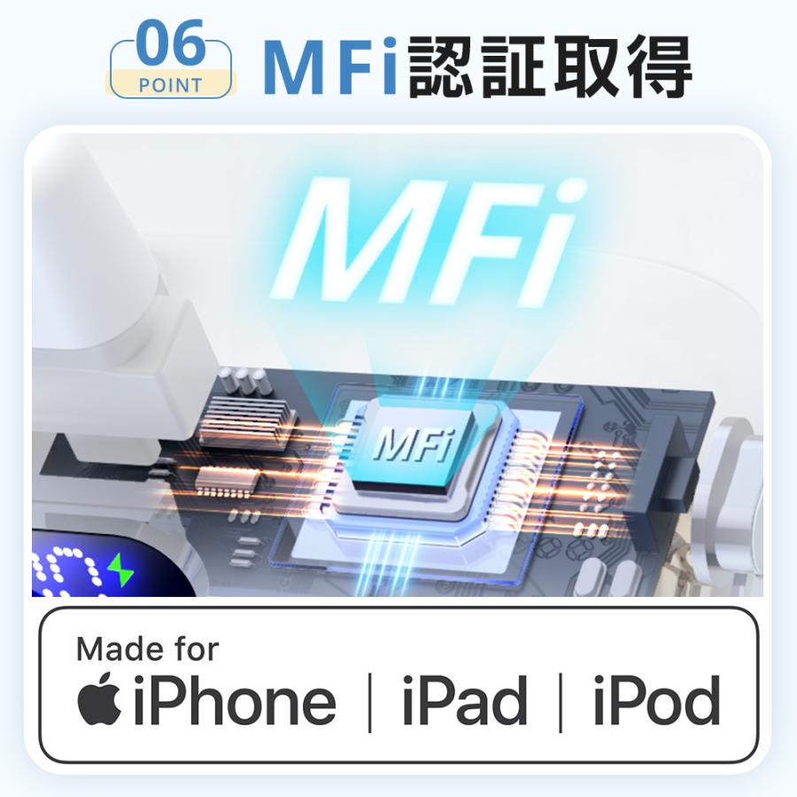 モバイルバッテリー軽量 大容量 スマホ充電器 2.1A急速充電 12000mAh 充電器 デジタル表示 機内持ち込み 2台同時充電 ケーブル内蔵  Type-C 通勤通学 | ブランド登録なし | 13