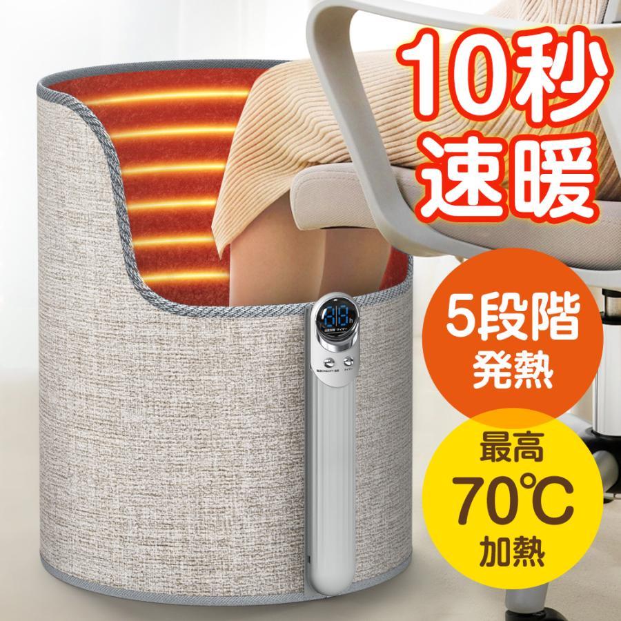 Matakul パネルヒーター 足元 5面 デスク下 遠赤外線 折りたたみ 5段階