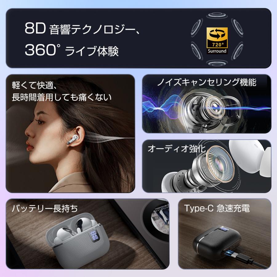 ワイヤレスイヤホン bluetooth 5.4 ワイヤレス イヤホン ノイズ ワイヤレスイヤホン bluetooth 5.4 ワイヤレス イヤホン ノイズ
