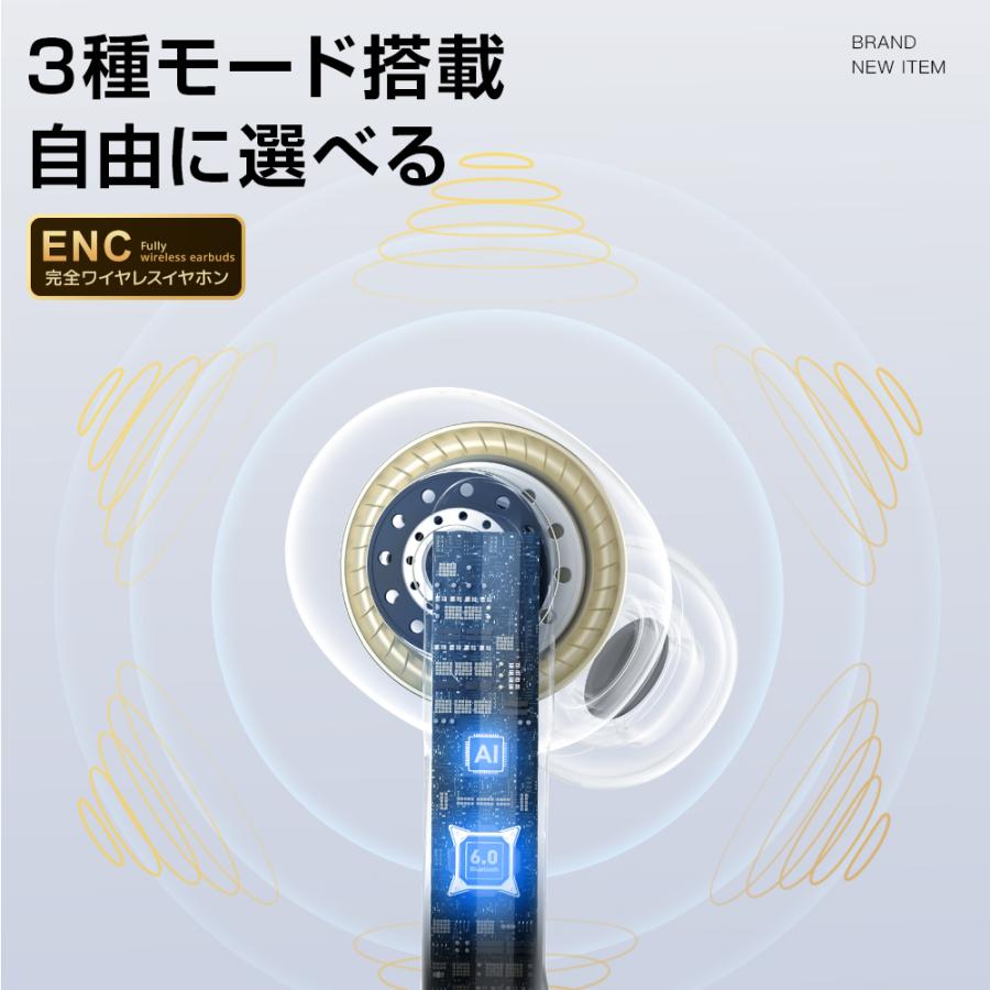 ワイヤレスイヤホン Bluetooth6.0 ANC対応 液晶付きイヤホン 2026年