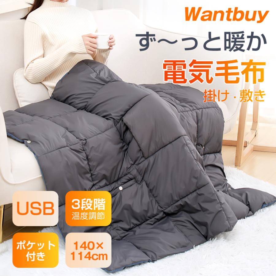 電気毛布 バッテリー付き 敷毛布 140×114cm 暖かい 電気敷毛布 電気毛布 バッテリー付き 敷毛布 140×114cm 暖かい 電気敷毛布