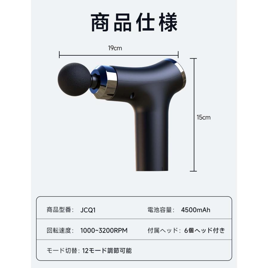 2026年新発売！マッサージガン 軽量 小型 筋膜リリース マッサージ機