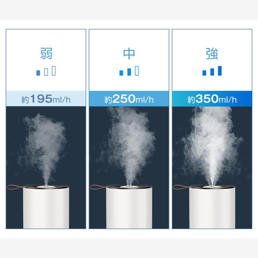 加湿器 スチーム式 超音波式 uv除菌 5L 大容量 花粉対策 おしゃれ 卓上加湿器 アロマ 対応 静音 省エネ マイナスイオン 空焚き防止 乾燥対策 プレゼント｜kukuya｜10