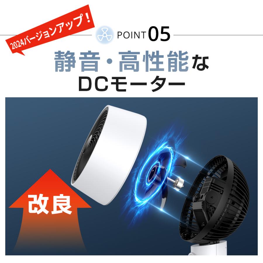 サーキュレーター 首振り 扇風機 リビング 3D送風 おしゃれ 6段階風量
