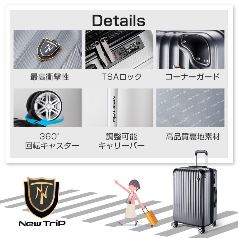 レビュー特典開催】 スーツケース 機内持ち込み 軽量 大型 耐