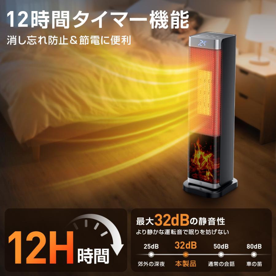 2025革新版】 セラミックヒーター ヒーター 人感センサー セラミック