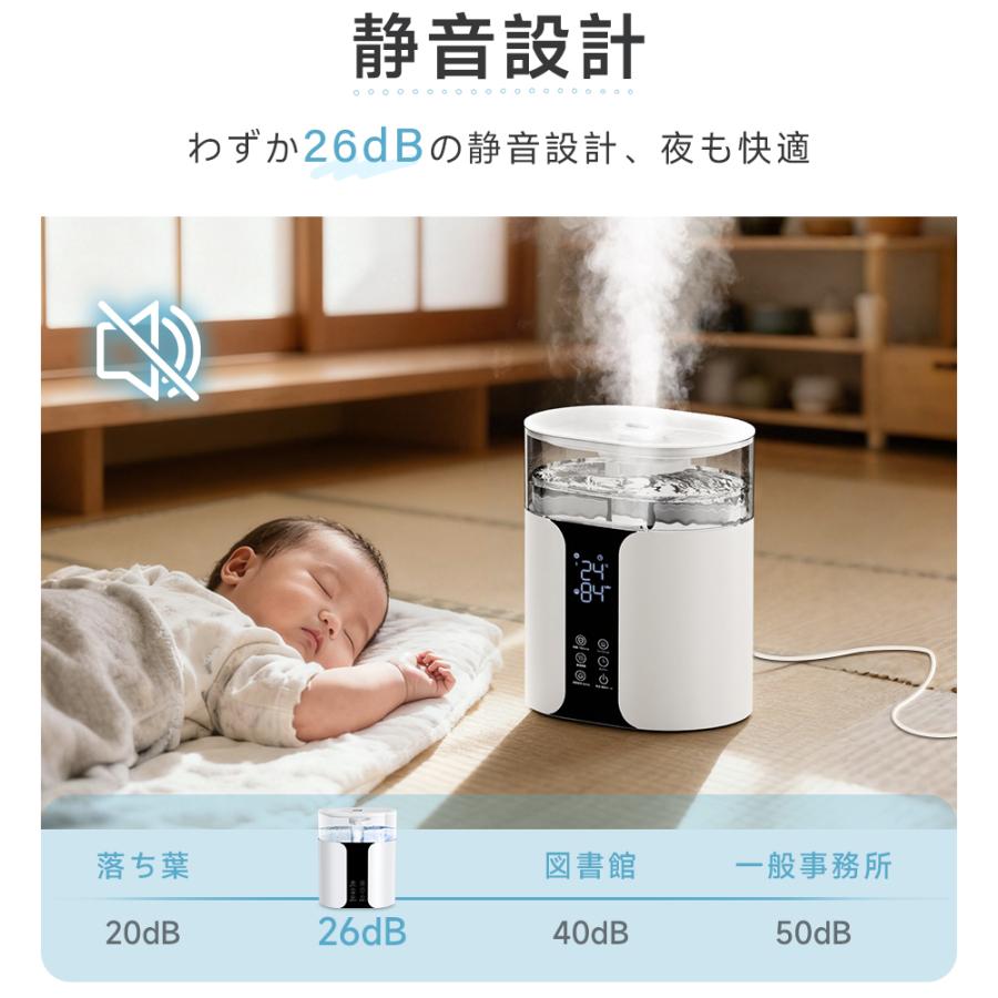 新品未開封　超音波式加湿器　大容量8L 花粉対策　高加湿 加湿器 卓上 スチーム式 大容量 8L 超音波式 ハイブリッド加湿器 花粉