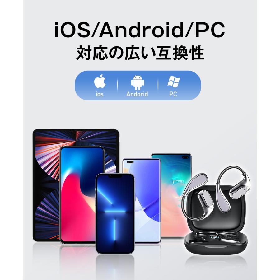 2026最新モデル 】 ワイヤレスイヤホン Bluetooth5.4 耳掛け式