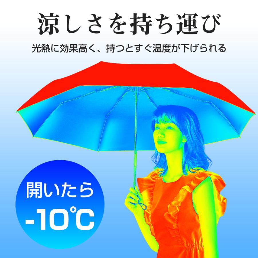 【Pittaマスク・レビュー特典】 日傘 レディース 折りたたみ傘 傘 雨傘 超軽量 折り畳み傘 ワンタッチ 自動開閉 撥水加工 晴雨兼用 梅雨 8本骨 大きいサイズ｜kukuya｜14