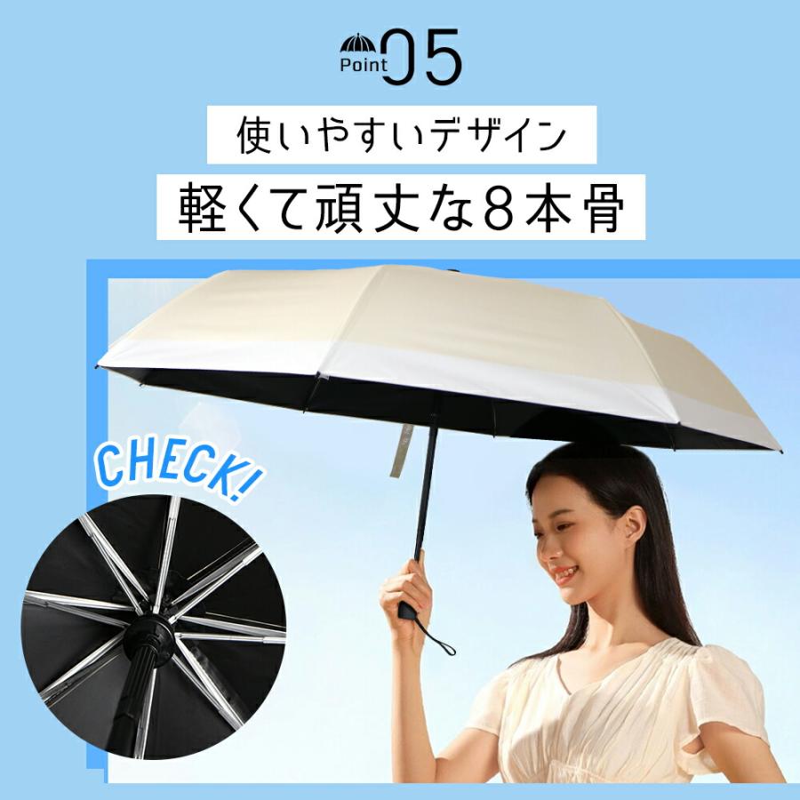 【ランキング1位】 日傘 レディース 折りたたみ傘 雨傘 完全遮光 UPF50+ 超軽量 ワンタッチ 自動開閉 撥水加工 晴雨兼用 8本骨 アウトドア 爆買 2026 超PayPay祭 | ブランド登録なし | 16
