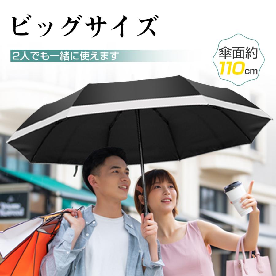 折りたたみ傘 傘 日傘 メンズ レディース 超軽量 折り畳み傘 雨傘 ワンタッチ 自動開閉 撥水加工 晴雨兼用 梅雨対策 8本骨 大きいサイズ｜kukuya｜19