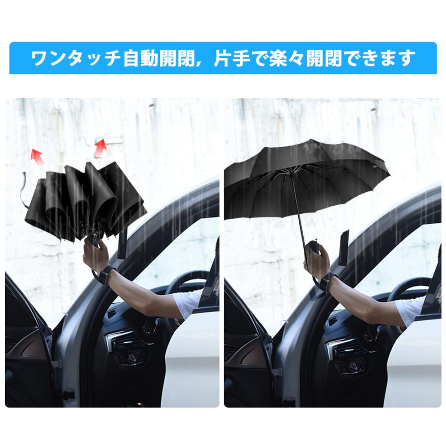 折りたたみ傘 折り畳み傘 ワンタッチ 自動開閉 撥水加工 丈夫 大きい