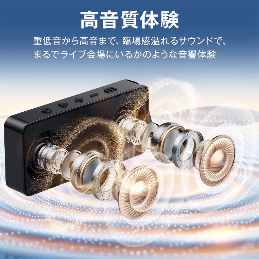 スピーカー Bluetooth 5.3 ワイヤレススピーカー ポータブルスピーカー
