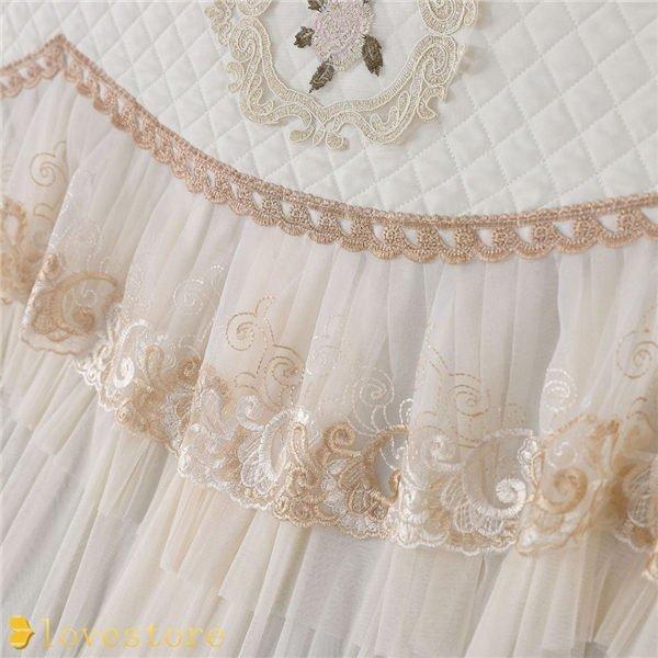 姫系 防塵カバー アップライト デジタル 可愛い花柄 刺繍 レースピアノカバー 電子ピアノ用 直立型 可愛い花柄 厚手 加湿器 装飾 高級感 フルカバー デジタル 北欧