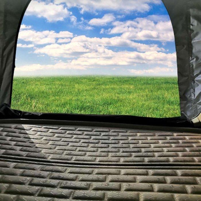 予約販売 本 ハッチバックテント カーサイドテント 車中泊テント Suvテント 車 テント 設営簡単 テント キャンプ サイド 車中泊 カーテン 車用 バックドア用 虫よけネット テントロープ カラー ブラック Www 11thspace Com