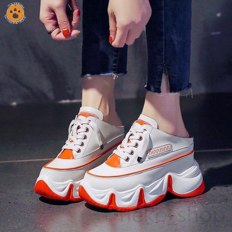 スニーカー レディース かかとなし 厚底 スリッポン サンダル レースアップ スリッパ プラットフォーム カジュアル 歩きやすい 疲れない 美脚 おしゃれ Km Lsn 5003 くまカンパニー 通販 Yahoo ショッピング