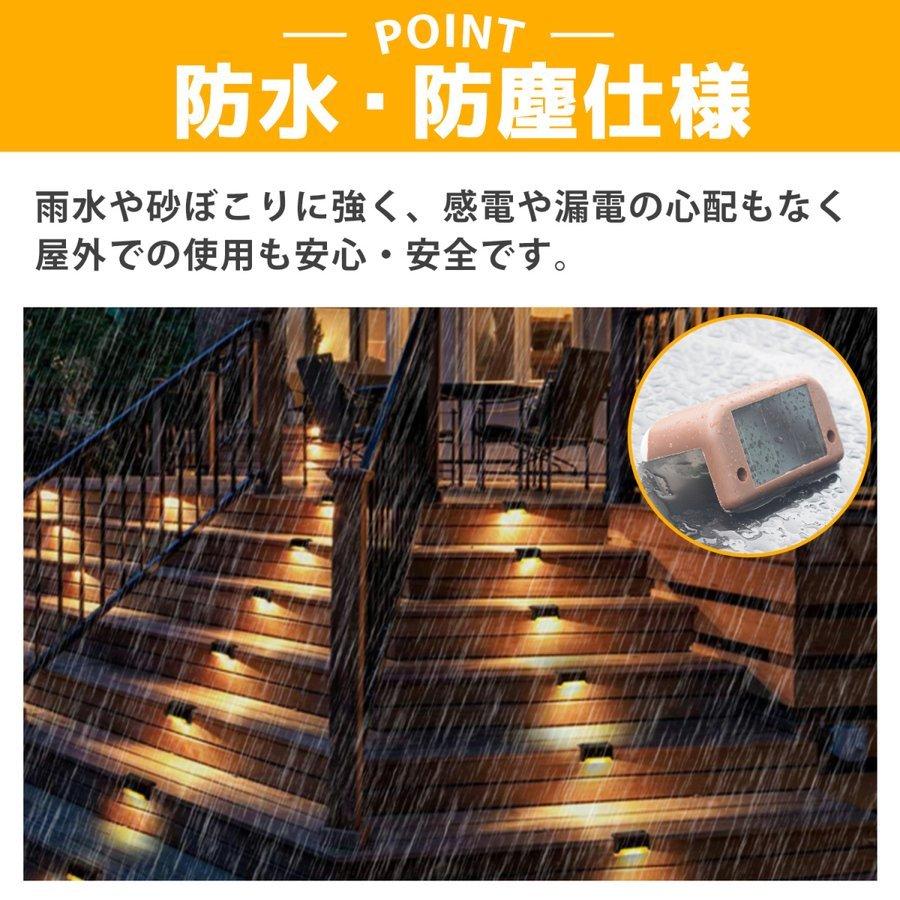 最安値に挑戦 ソーラーライト 階段ライト ガーデンライト 屋外 自動点灯 4個セット デッキライト 防水 Led ソーラーランプ 門灯 通路 庭 Rmb Com Ar