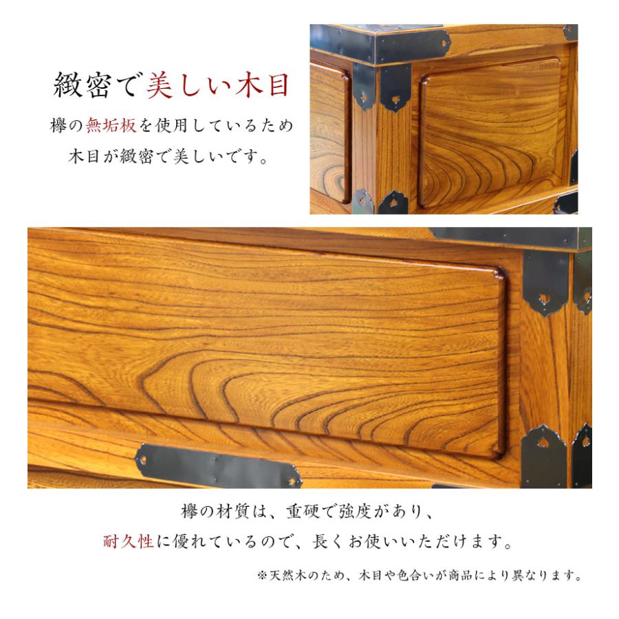 なーむくまちゃん工房 寺院仏具 本欅ムク材賽銭箱 幅2.5尺 75cm : 仏壇