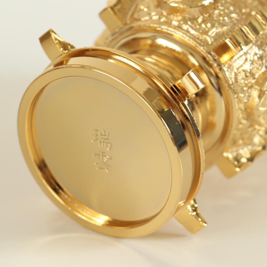 銀メッキ製 六角菖蒲型 6具足 銀メッキ製 六角菖蒲型 6具足