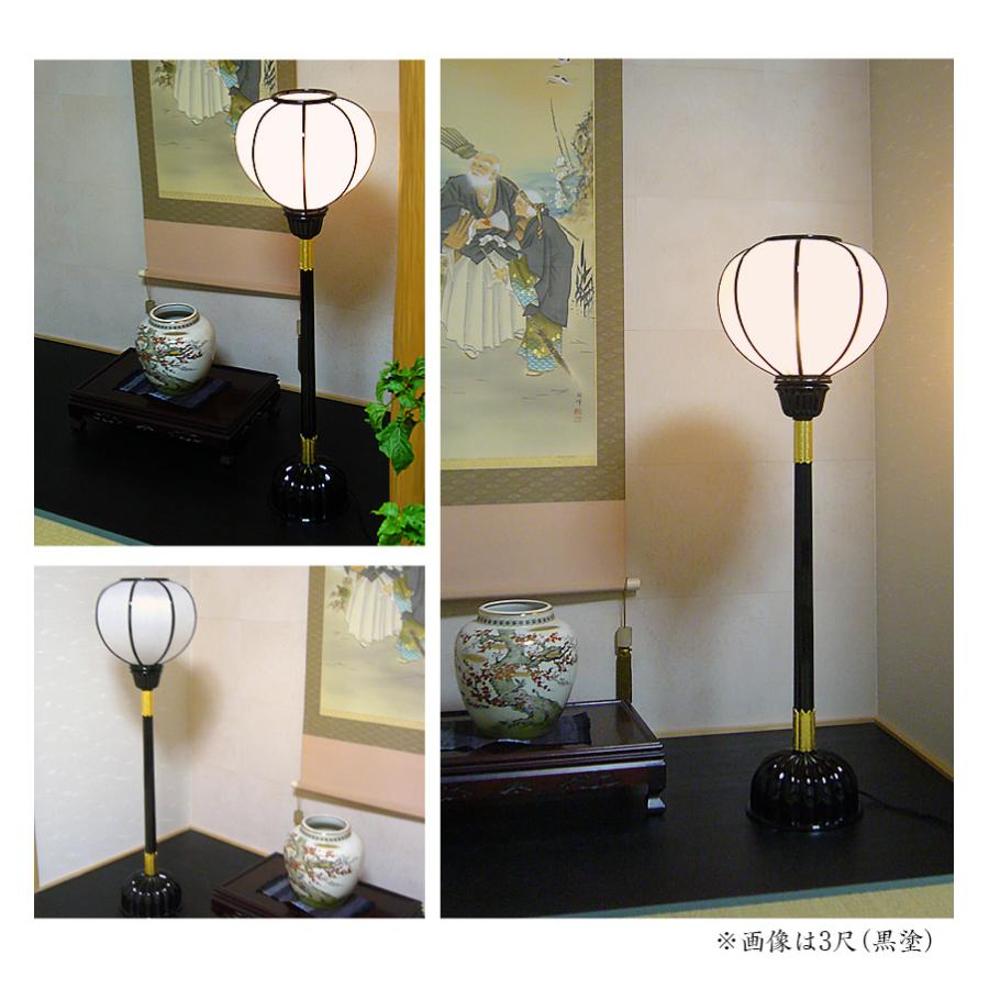 なーむくまちゃん工房 寺院仏具 京型ボンボリ 4.0尺 カシュー漆塗り 1