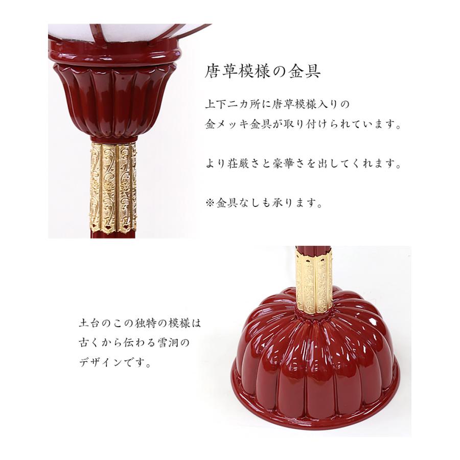 仏具の金箔経台漆器 装飾的な飾り台 赤金
