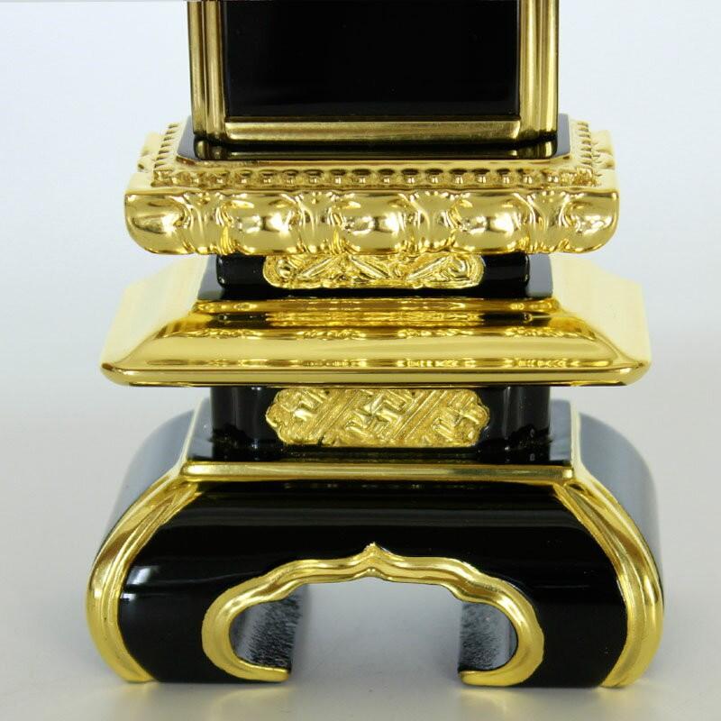 位牌 塗り位牌 面金京中台 4.5寸 高さ:21.3 お位牌 仏壇 仏具_12