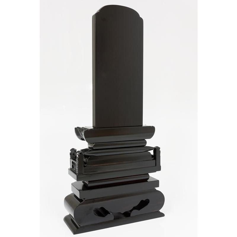 なーむくまちゃん工房 位牌 唐木位牌 黒檀 紫檀 位牌 切高欄 4寸 4.0寸