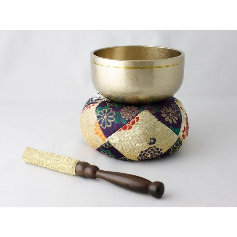 ☆このみ☆】古い仏具おりん 口径13.2・りん棒 古仏具シンギングボウル ☆