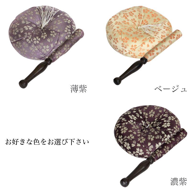 なーむくまちゃん工房 りん棒・りん座布団セット 日和柄 2.8寸 なーむくまちゃん工房 りん棒・りん座布団セット 日和柄 2.8寸