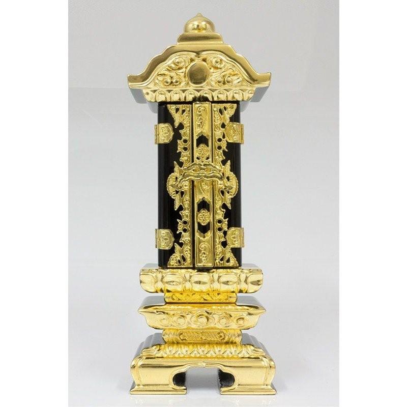 なーむくまちゃん工房 繰り出し位牌 塗り位牌 前金二重回出 3.5寸 高さ