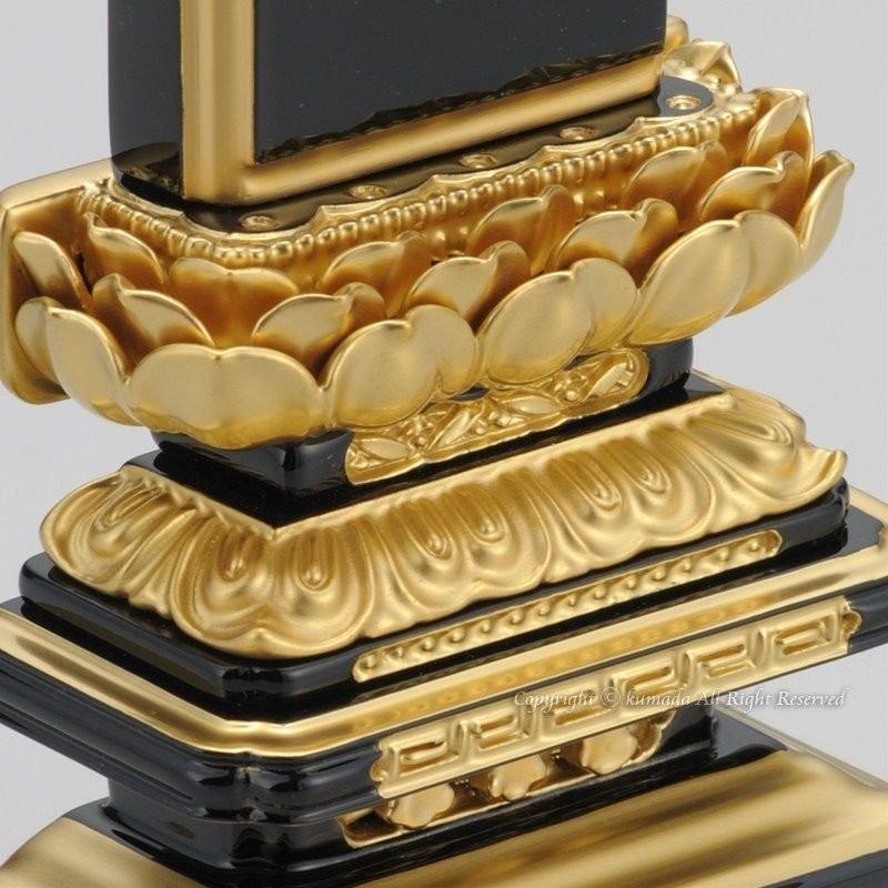 位牌 輪島上塗位牌 吹蓮華千倉座 面粉 4寸 4.0寸 高さ:21.0 お位牌 仏壇 仏具_9