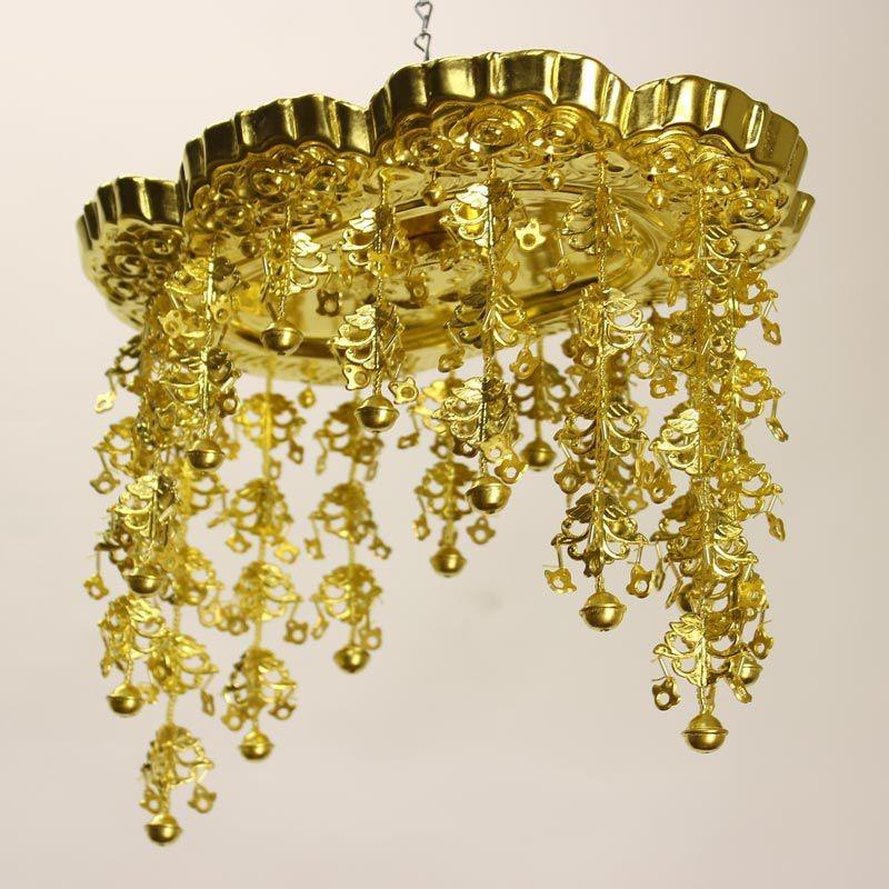 なーむくまちゃん工房 純金箔 小判型仏天蓋 プラスチック製 6号 : 仏壇