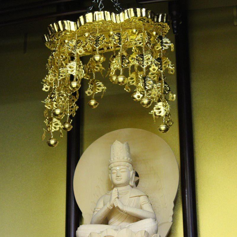 なーむくまちゃん工房 純金箔 小判型仏天蓋 プラスチック製 6号 : 仏壇