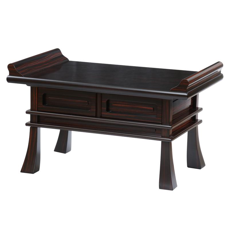 なーむくまちゃん工房 経机 紫檀調・黒檀調 25号 幅75cm 仏壇 仏具 机