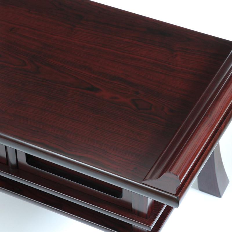 なーむくまちゃん工房 経机 紫檀調・黒檀調 25号 幅75cm 仏壇 仏具 机