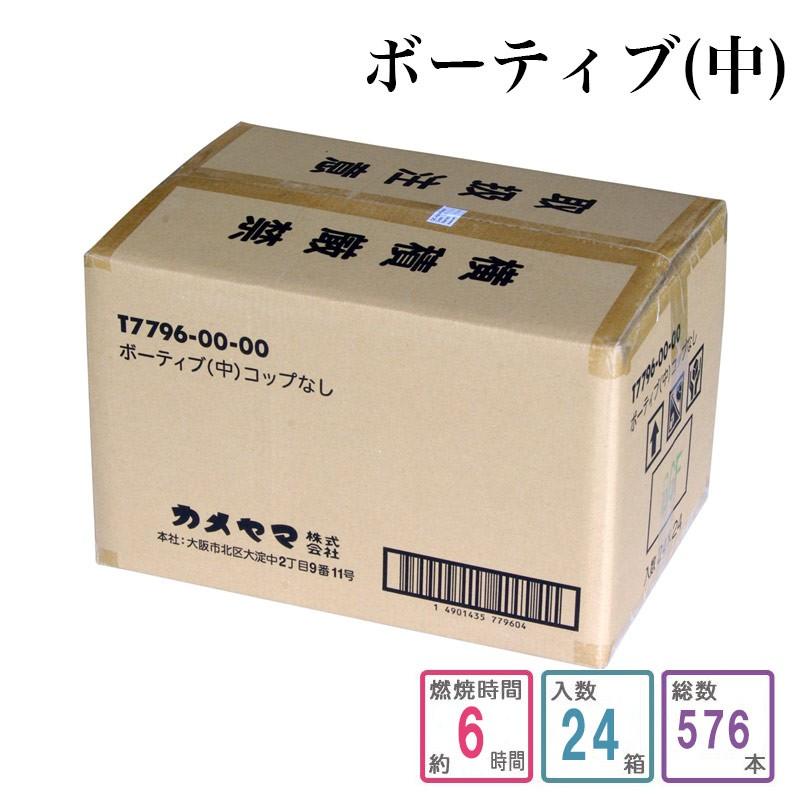 ローソク ボーティブ 中 コップなし 1ケース箱入り 576個入り 蝋燭 まとめ買い