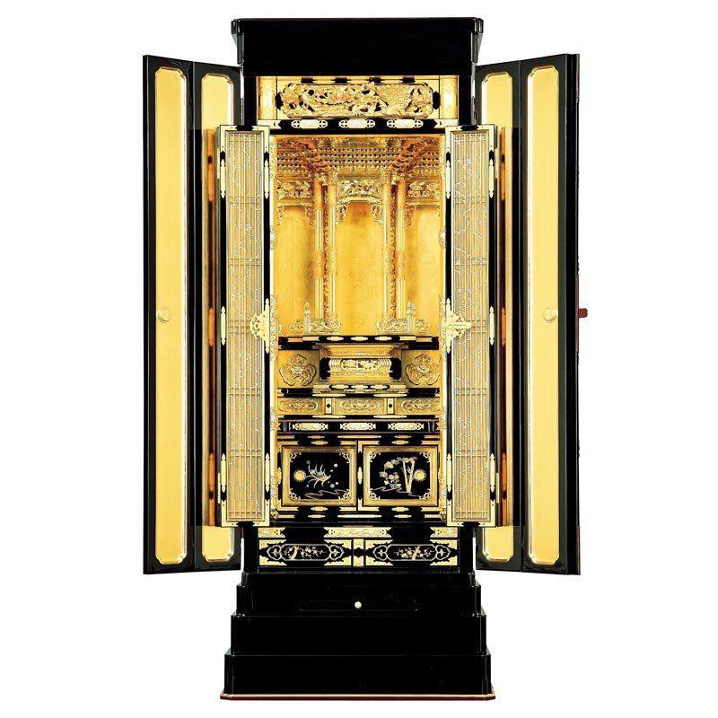 金仏壇 浄土真宗本願寺派用 金仏壇 神楽 西 号 仏壇 位牌 なーむくまちゃん工房 通販 Yahoo ショッピング
