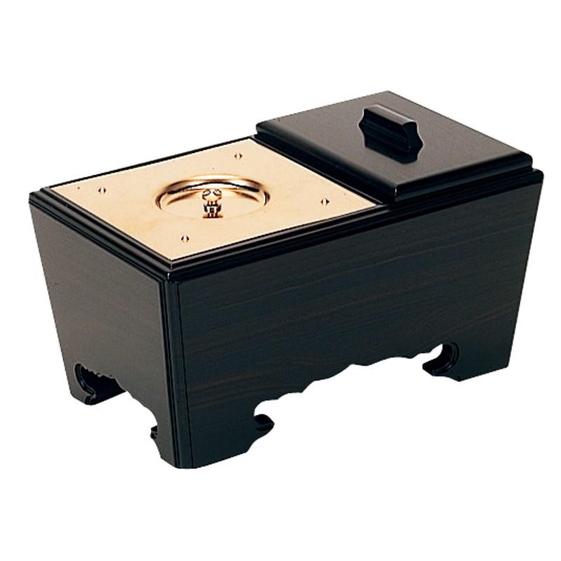 角香炉 オトシ蓋付 黒檀 7寸 2527-0700