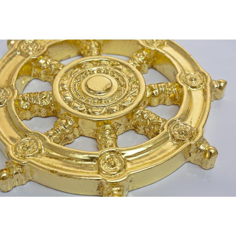 寺院用仏具 宗派紋 定紋 木製 輪宝 1尺