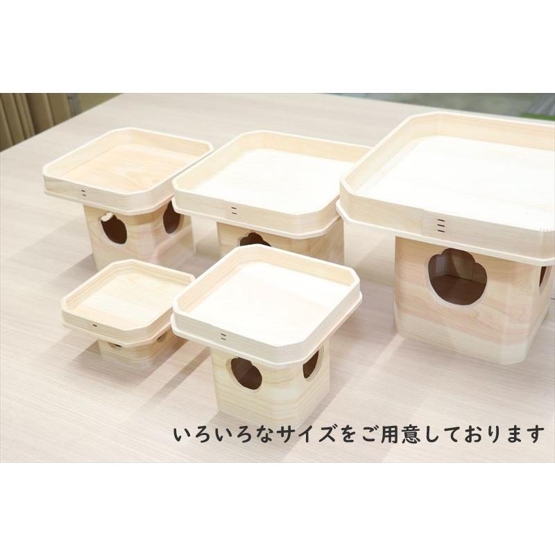 なーむくまちゃん工房 三宝 8寸 ひのき 神棚 神具 鏡餅 御供 祭壇 供物